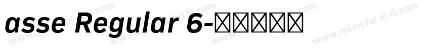 asse Regular 6字体转换